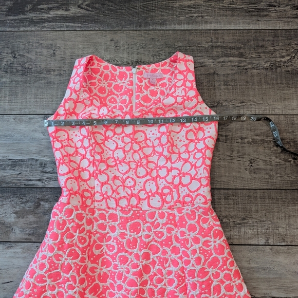 Lilly Pulitzer Vibrant Pink and White Patterned Dress - Picture 6 of 8